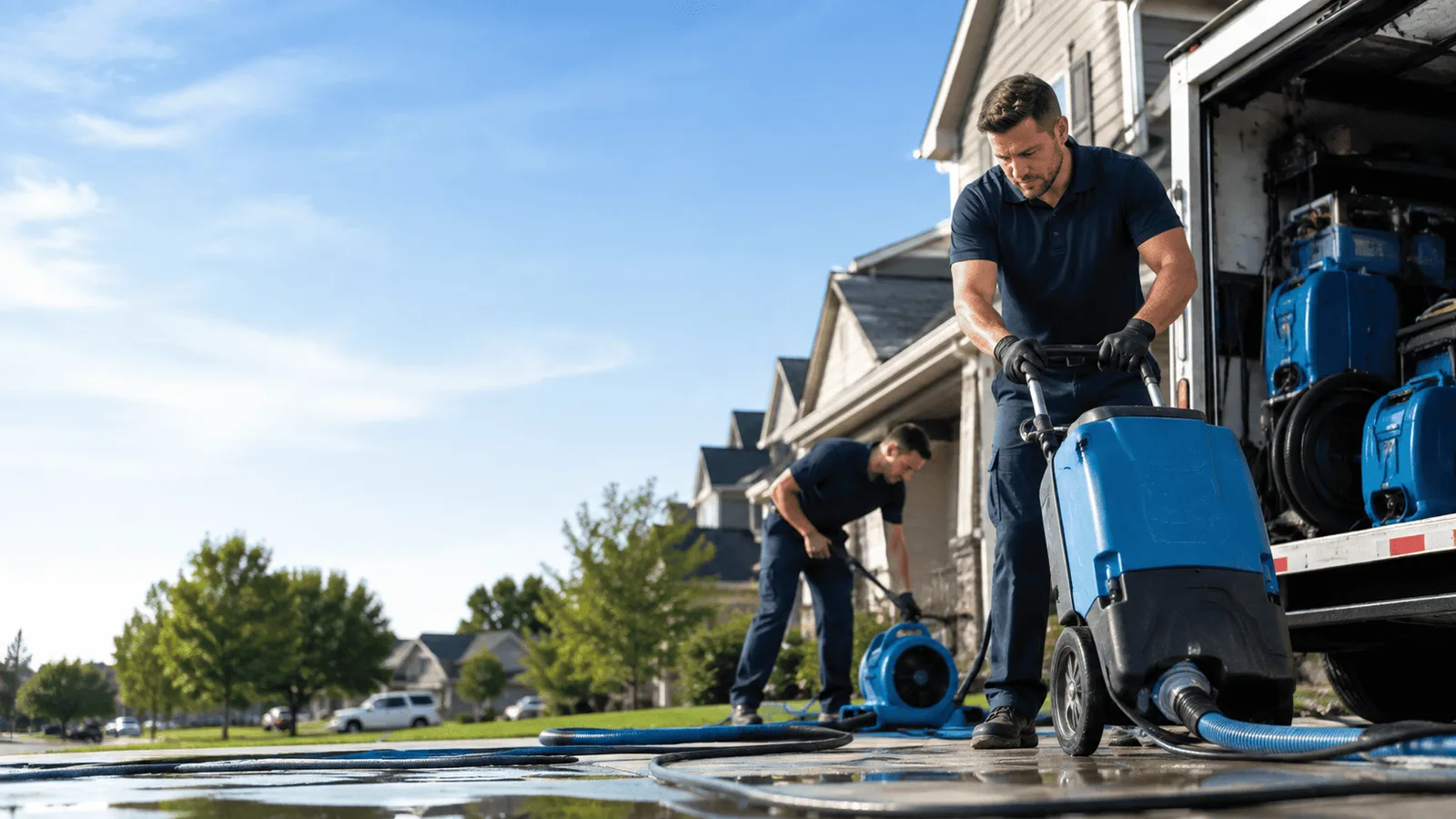 Dehumidification being performed in Lutherville Timonium, MD